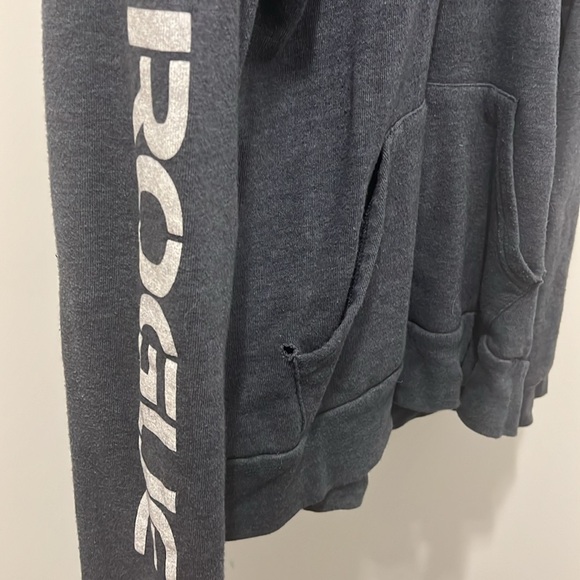Rogue Fitness fitted stencil hoodie blue/grey XL - Picture 2 of 4